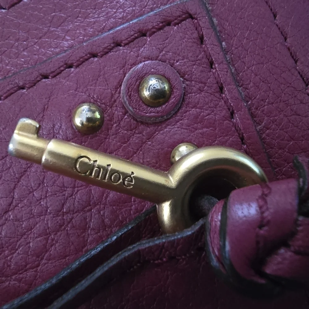 Pink Chloe Leather Women's Long Wallet